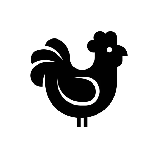 Kip Chicken Logo Pictogram Ontwerp Sjabloon Elementen — Stockvector