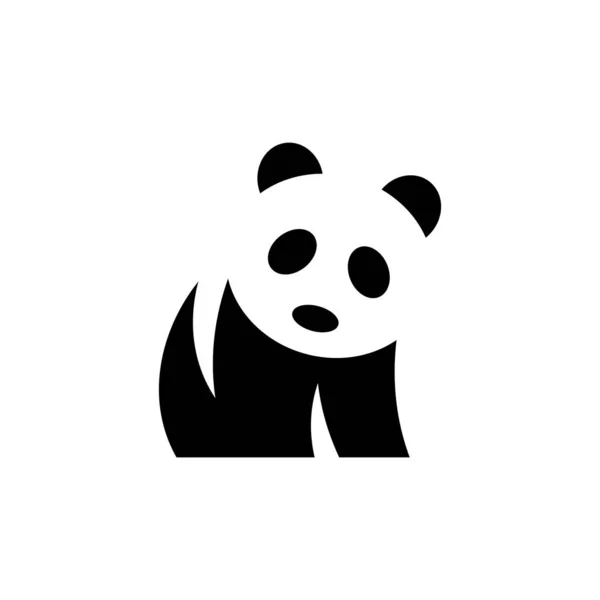 Panda Logo Návrh Ikon Elementy Šablony — Stockový vektor