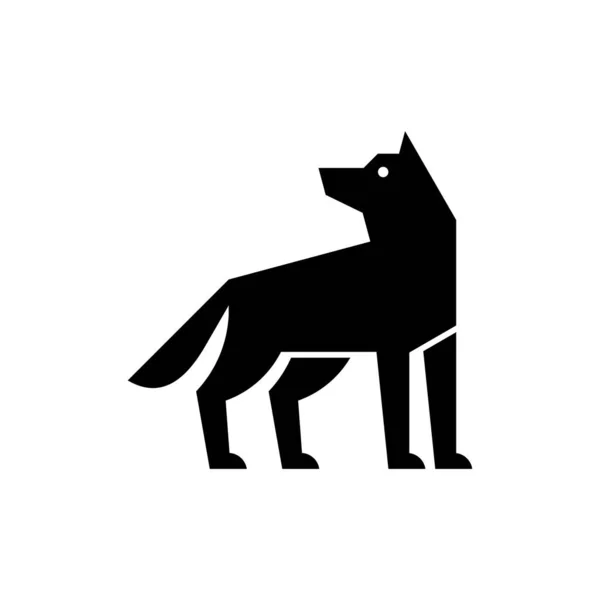 Wolf Logo Pictogram Ontwerp Sjabloon Elementen — Stockvector