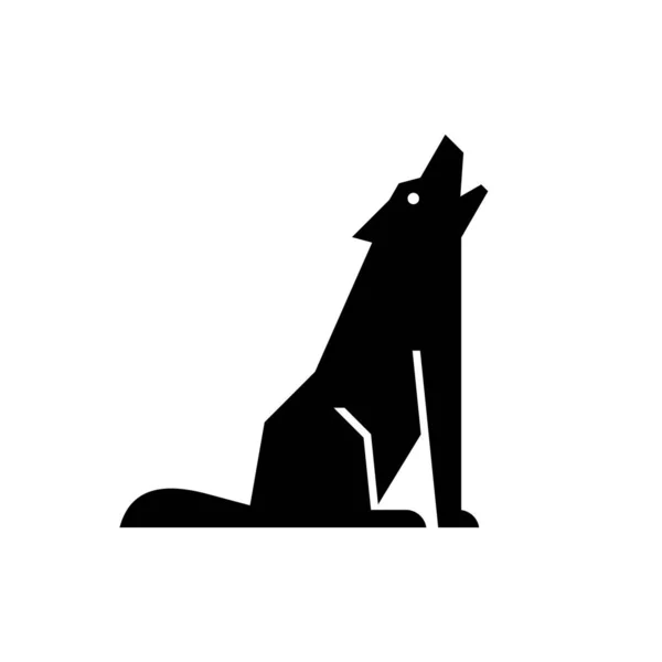 Логотип Волка Дизайн Икон Шаблоны — стоковый вектор