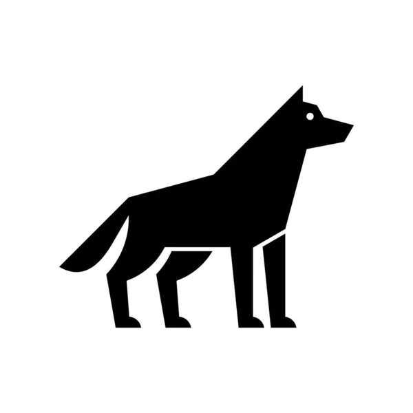 Wolf Logo Pictogram Ontwerp Sjabloon Elementen — Stockvector