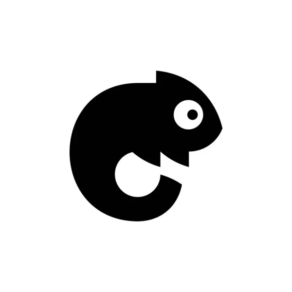 Λογότυπο Του Χαμαιλέοντα Σχεδιασμός Εικονιδίων Στοιχεία Προτύπου — Διανυσματικό Αρχείο