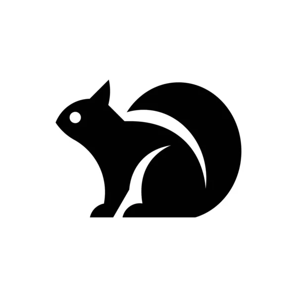 Eichhörnchen Logo Symboldesign Vorlagenelemente — Stockvektor