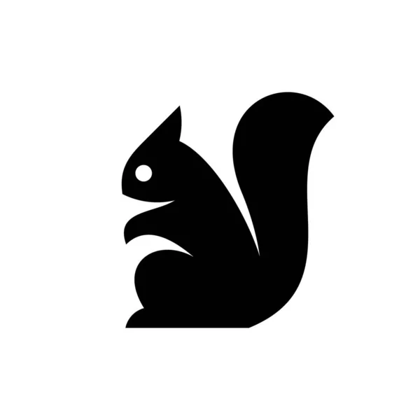 Eichhörnchen Logo Symboldesign Vorlagenelemente — Stockvektor
