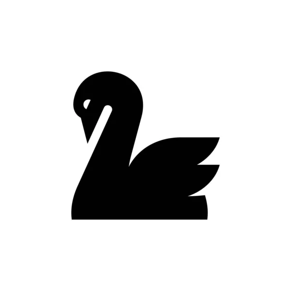 Logo Cygne Icône Design Éléments Modèle — Image vectorielle