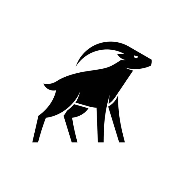 Логотип Козы Дизайн Икон Шаблоны — стоковый вектор