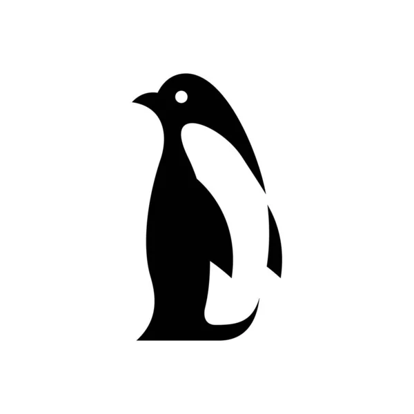Penguen Logosu Simge Tasarımı Şablon Öğeleri — Stok Vektör