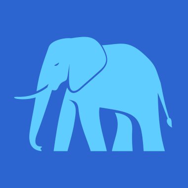 Fil logosu. Simge tasarımı. Şablon öğeleri