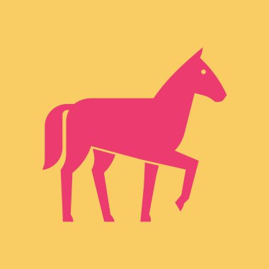 At logosu. Simge tasarımı. Şablon öğeleri