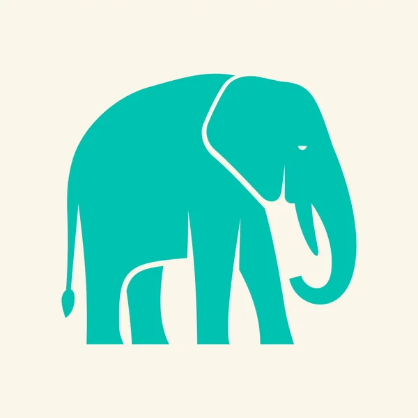 象のロゴ アイコンのデザイン テンプレート要素 — ストックベクタ