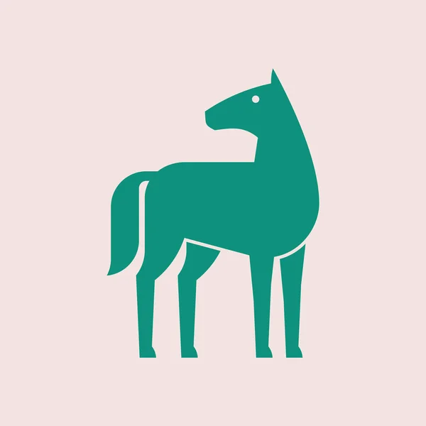Logo Konia Projektowanie Ikon Elementy Szablonowe — Wektor stockowy