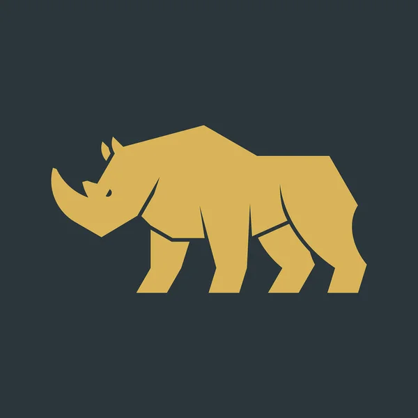 Rhinoceros Logo Icon Design Template Elements — Stock Vector