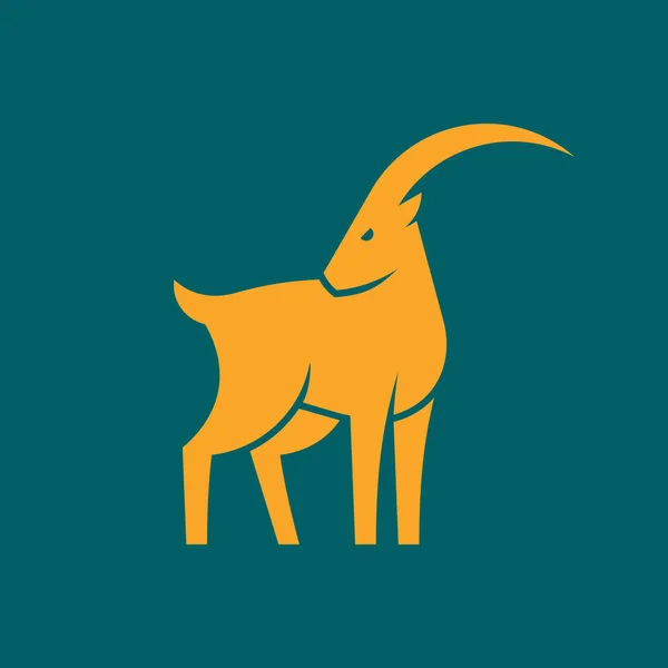 Logo Chèvre Icône Design Éléments Modèle — Image vectorielle