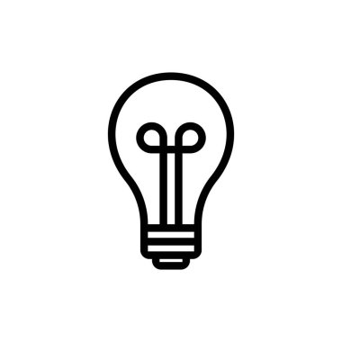 Ampul logosu. Simge tasarımı. Şablon ögeleri