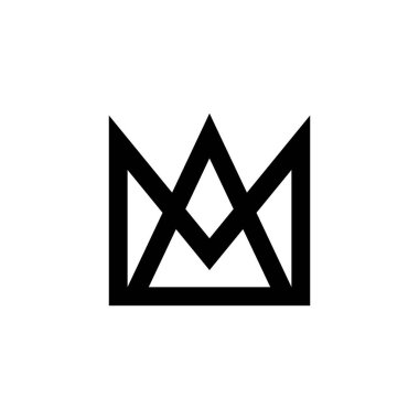 Crown Logosu. Simge tasarımı. Şablon ögeleri