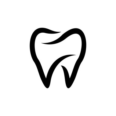 Diş logosu. Simge tasarımı. Şablon ögeleri