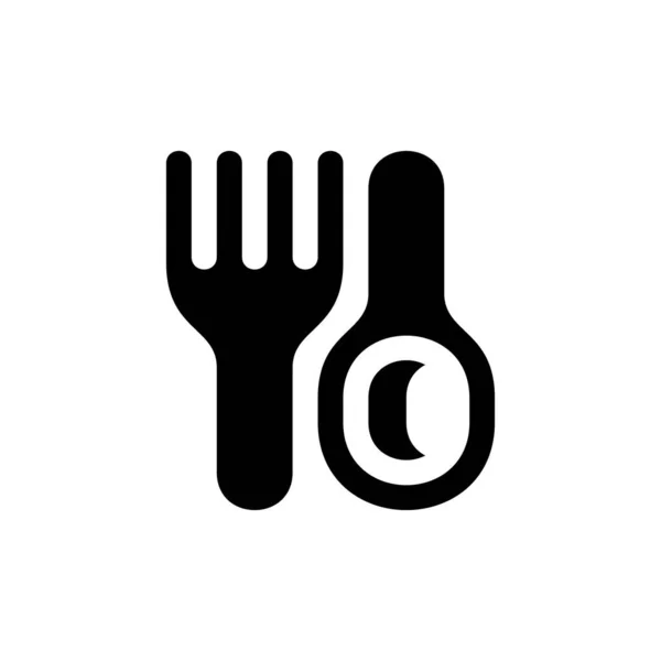 Логотип Еды Дизайн Икон Шаблоны — стоковый вектор