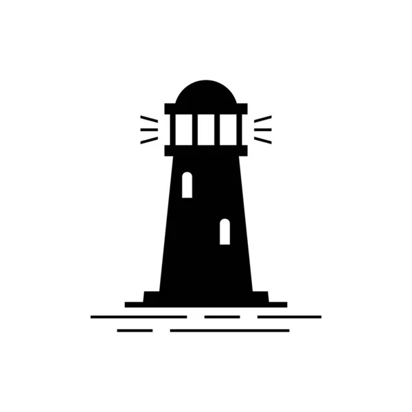 Logo Del Faro Diseño Iconos Elementos Plantilla — Vector de stock