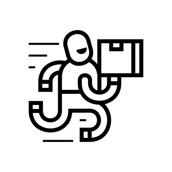 Lieferung Logo Symboldesign Vorlagenelemente — Stockvektor