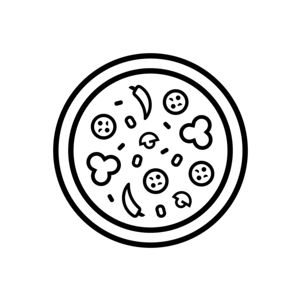 Logo Pizzy Design Ikon Prvky Šablony — Stockový vektor