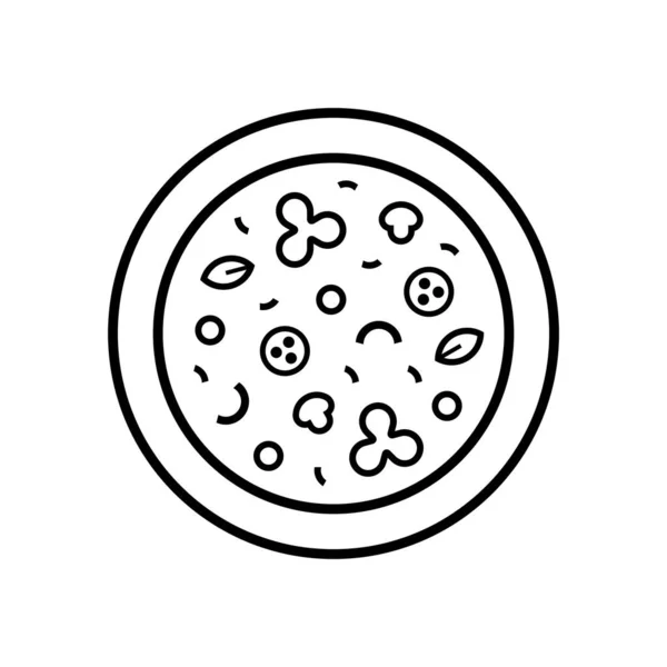 Логотип Пиццы Дизайн Икон Шаблоны — стоковый вектор