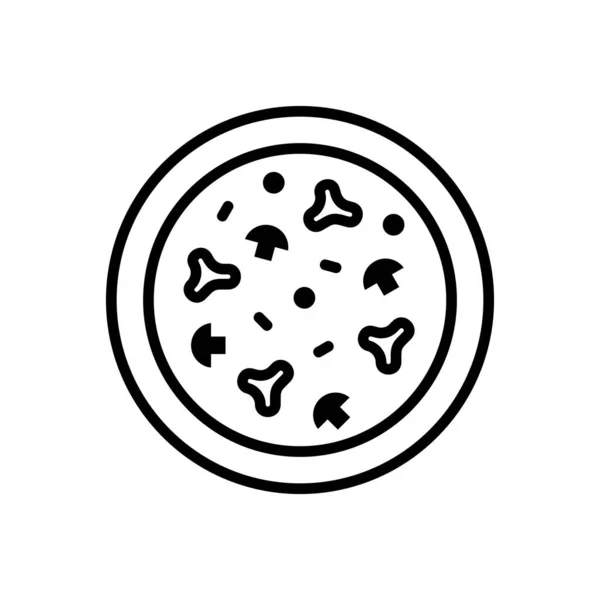 Logo Pizza Diseño Iconos Elementos Plantilla — Archivo Imágenes Vectoriales