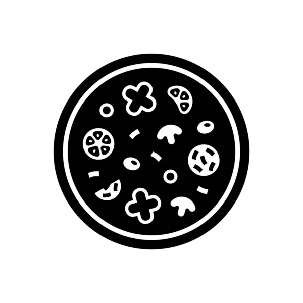 Pizza Logo Symboldesign Vorlagenelemente — Stockvektor