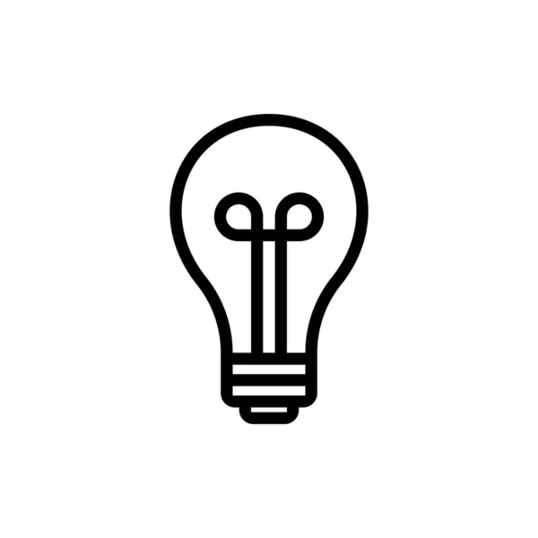 Glühbirnen Logo Symboldesign Vorlagenelemente — Stockvektor