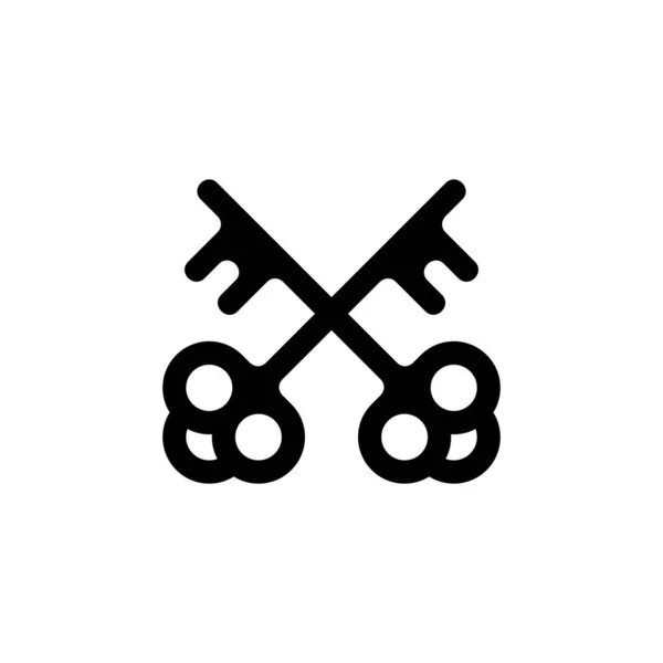 Logo Las Llaves Diseño Iconos Elementos Plantilla — Vector de stock