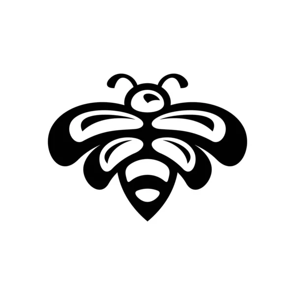 Логотип Пчелы Дизайн Икон Шаблоны — стоковый вектор
