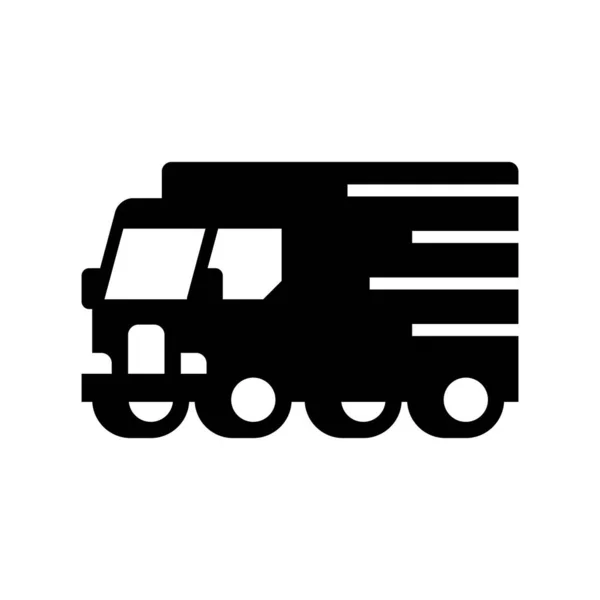 配達トラックのロゴ アイコンデザイン テンプレート要素 — ストックベクタ