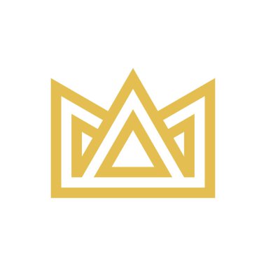 Crown Logosu. Simge tasarımı. Şablon ögeleri