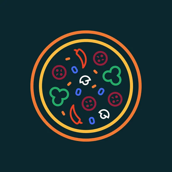 Logo Pizzy Projekt Ikony Elementy Szablonu — Wektor stockowy