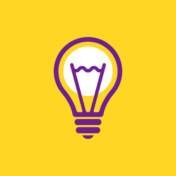 Glühbirnen Logo Symboldesign Vorlagenelemente — Stockvektor