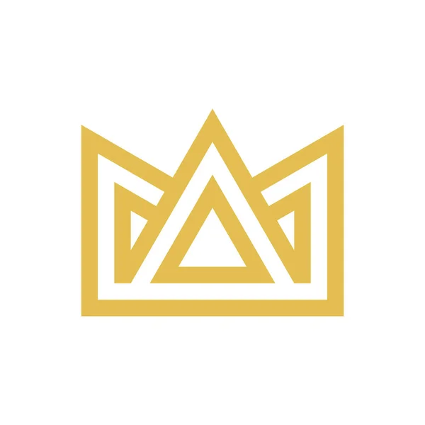 Logo Crown Design Ícones Elementos Modelo — Vetor de Stock