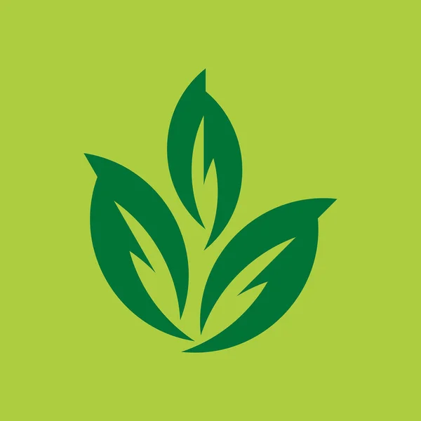 Leaves Logo Symboldesign Vorlagenelemente — Stockvektor