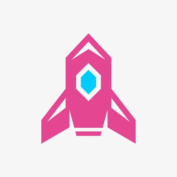Logo Rocket Desain Ikon Elemen Templat - Stok Vektor