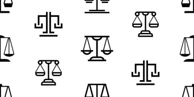 Adalet hukukunda kusursuz bir düzen. Simge tasarımı. Şablon ögeleri