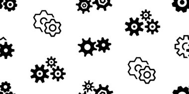 Dişlilerle kusursuz bir düzen. Simge tasarımı. Şablon ögeleri