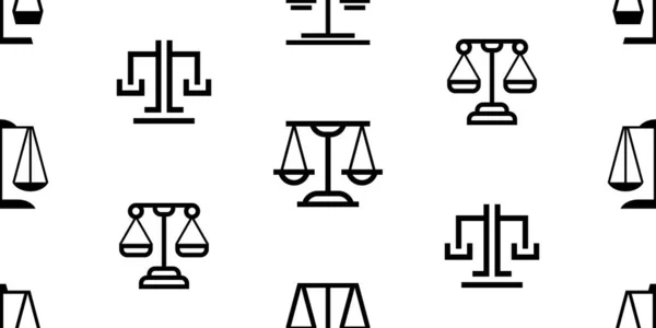 Безшовний Патерн Правом Справедливості Дизайн Піктограм Елементи Шаблонів — стоковий вектор
