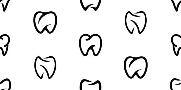 Patrón Sin Costuras Con Dental Diseño Iconos Elementos Plantilla — Vector de stock