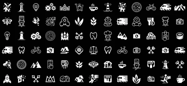 Коллекция Логотипов Абстрактный Набор Логотипов Дизайн Икон Шаблоны — стоковый вектор