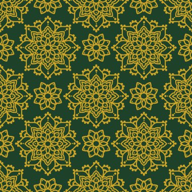 madala süsleme, Şark stil, ile Seamless modeli illüstrasyon vektör