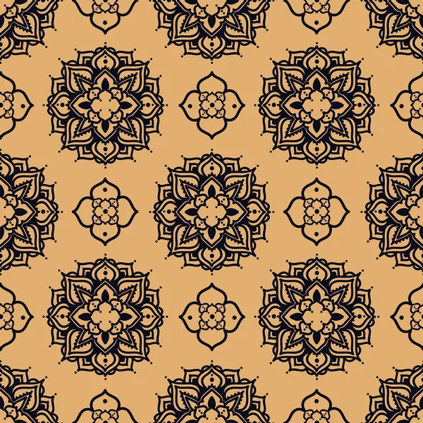 Madala オリエントや中世のスタイル ベクトル図でのシームレスなパターン — ストックベクタ