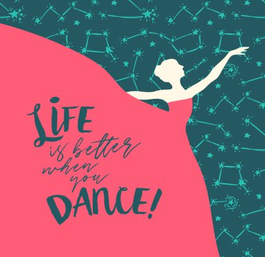 Yıldızlı arka planda, poster, 