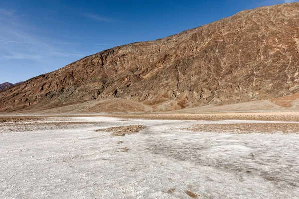 Odvodní nádrž v národním parku Death Valley — Stock fotografie