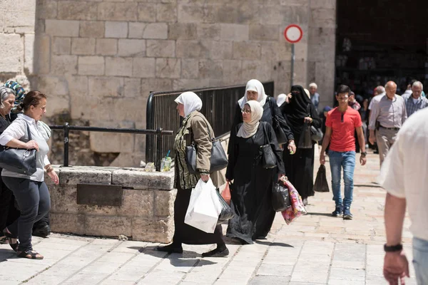 Jerusalem Israel Mayo 2018 Los Musulmanes Palestinos Viven Vida Cotidiana — Foto de Stock