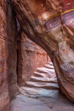 Renkli antik merdiven, merdiven: Petra, Jordan