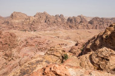 Eski, terk edilmiş kaya şehir Petra'dan, Unesco miras, Jordan görünümünü