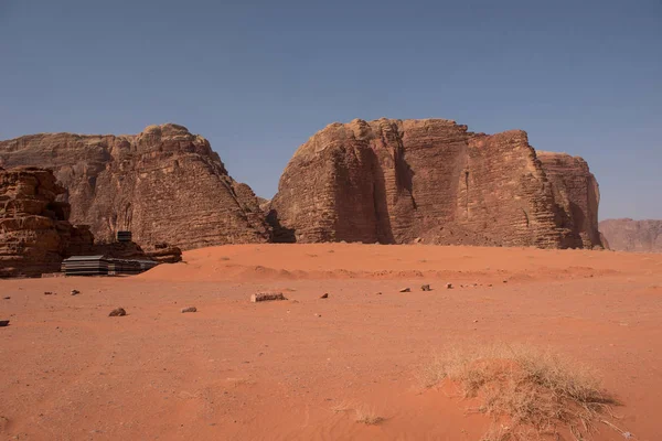 Bedevi çadır Wadi Rum, Jordan. Çölde kamp